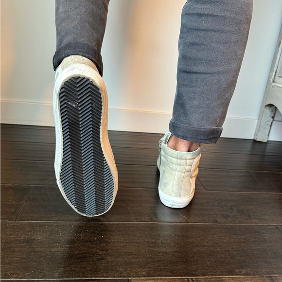 Golden Goose Mens Slide in military green suede with star and white flash - Picture 7 of 10